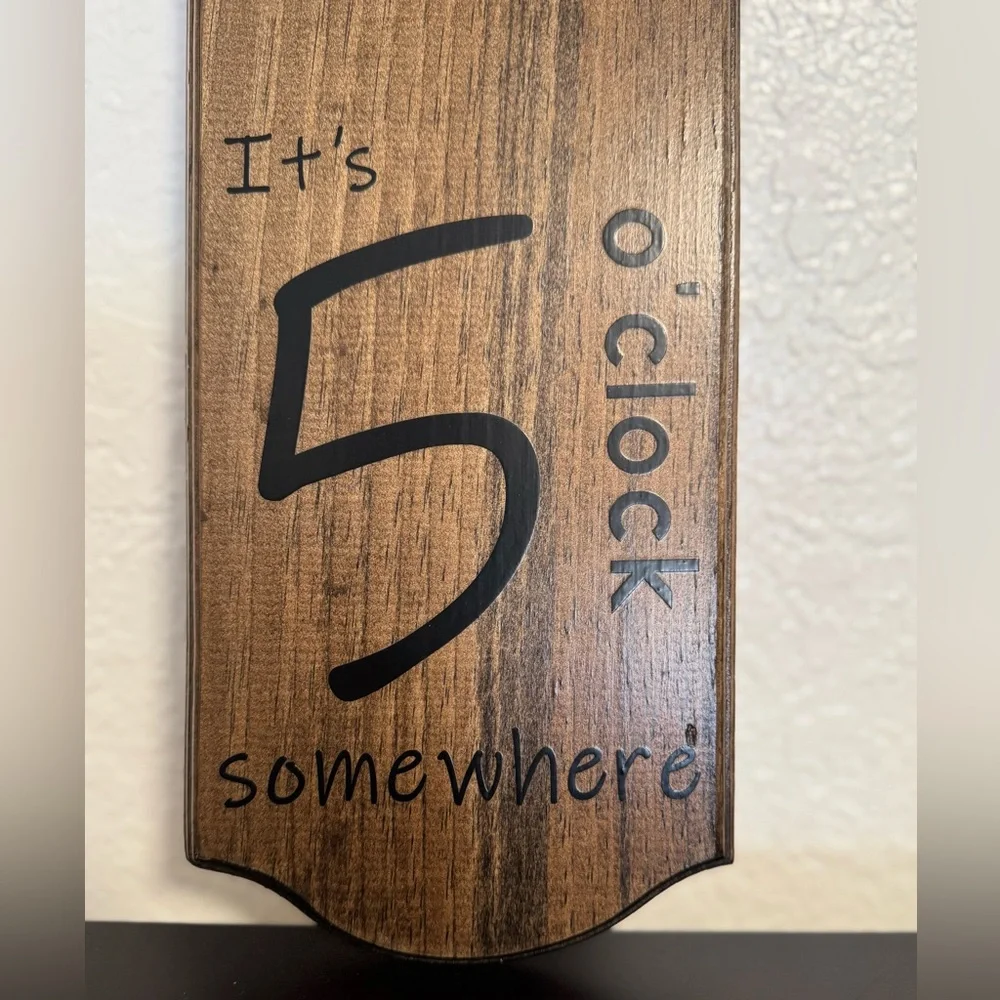 Rustic Brown Wall Bottle Opener